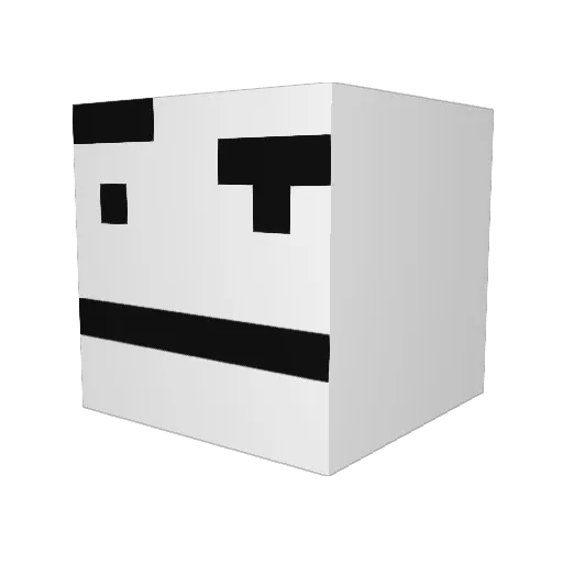 MiraclePrism Minecraft avatar head, 3D render