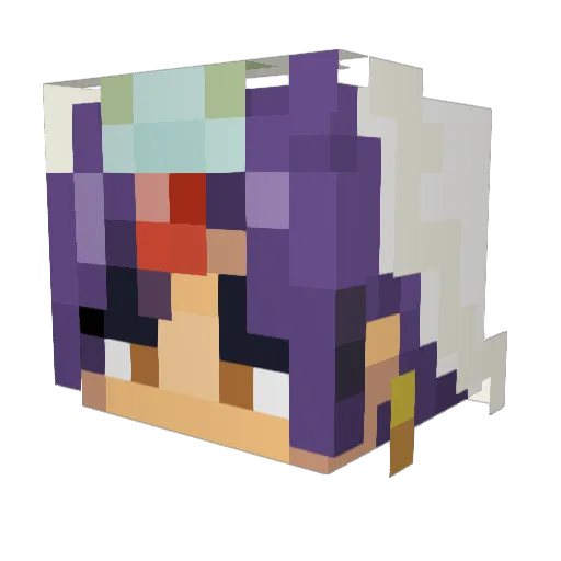Miracle_CUM Minecraft avatar head, 3D render
