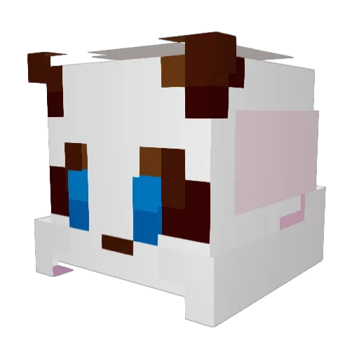 Miraclestab Minecraft avatar head, 3D render