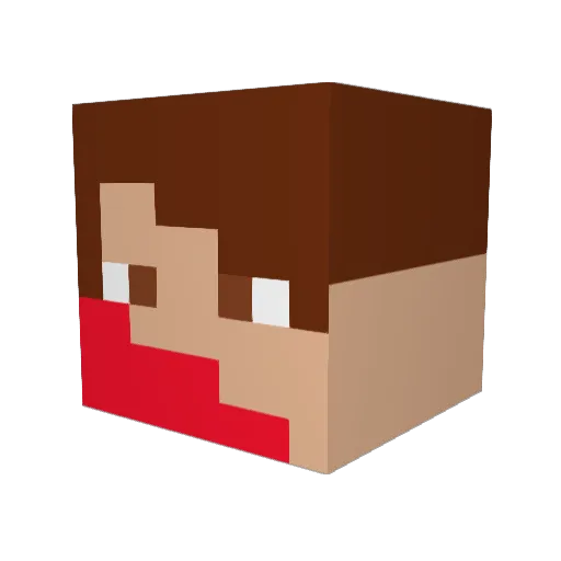 MiraculousMedia Minecraft avatar head, 3D render