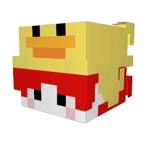 Miradwyn Minecraft avatar head, 3D render