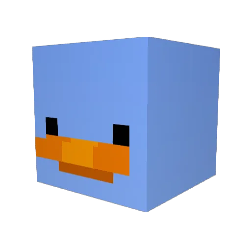 Mirage_x Minecraft avatar head, 3D render