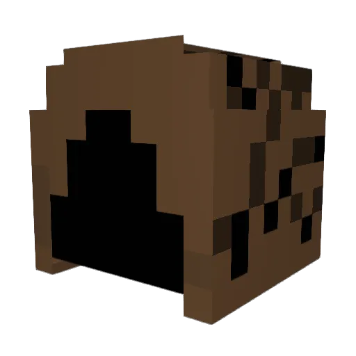 Mirageeeee Minecraft avatar head, 3D render