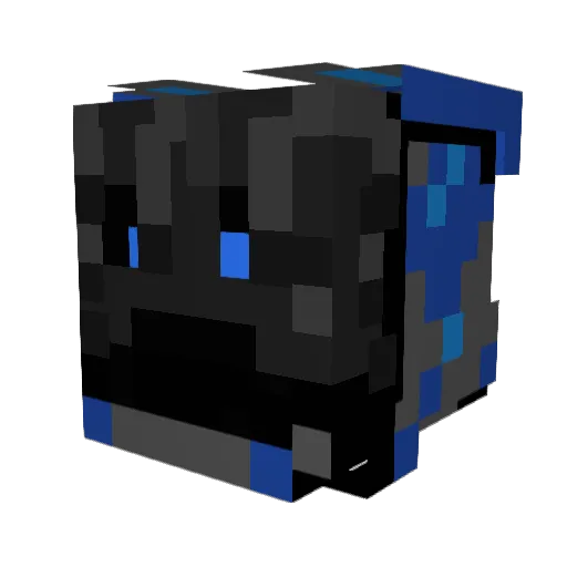 Miragine_ Minecraft avatar head, 3D render