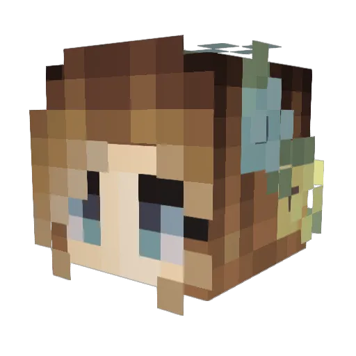 Mirajane260 Minecraft avatar head, 3D render