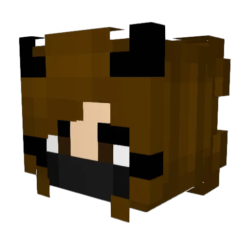 Mirakeen Minecraft avatar head, 3D render