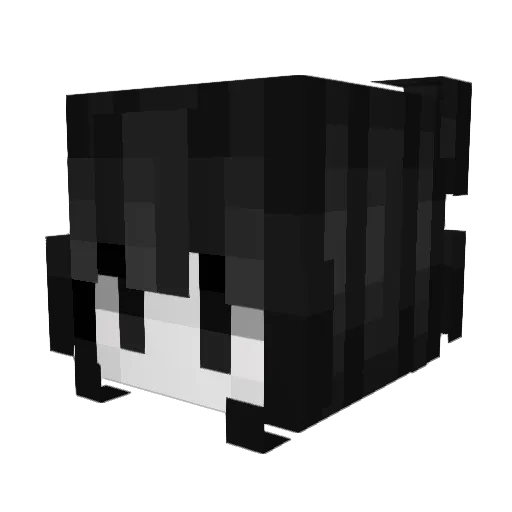 Mirakola Minecraft avatar head, 3D render