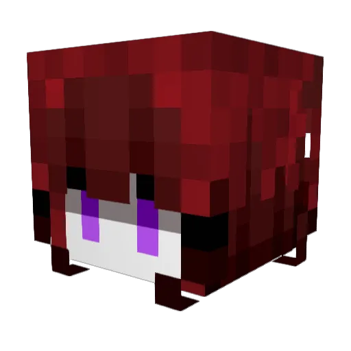 Miralie Minecraft avatar head, 3D render