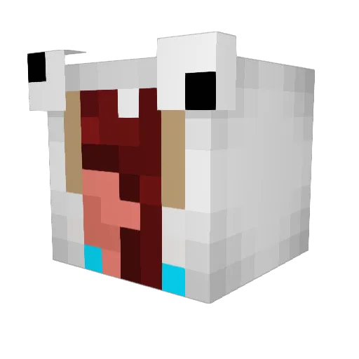 Mirand4x Minecraft avatar head, 3D render