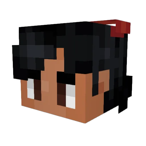 MirandaCalon Minecraft avatar head, 3D render
