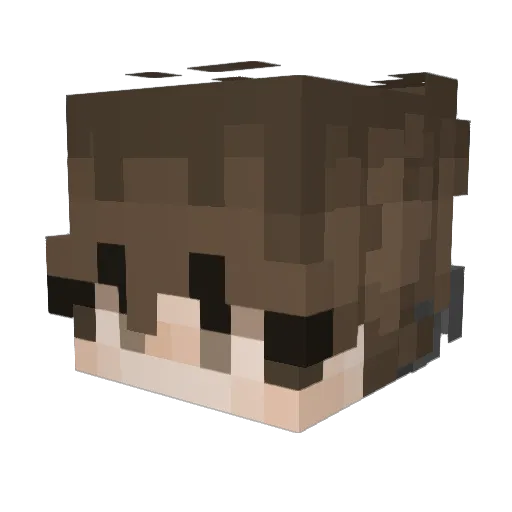 MiranoK Minecraft avatar head, 3D render