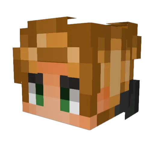 Mirath98 Minecraft avatar head, 3D render