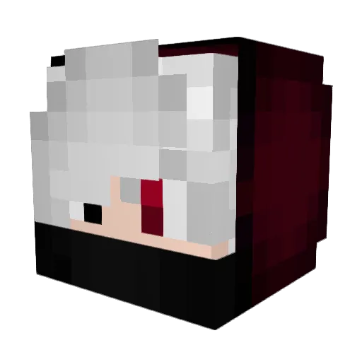 Miray_GOOD Minecraft avatar head, 3D render