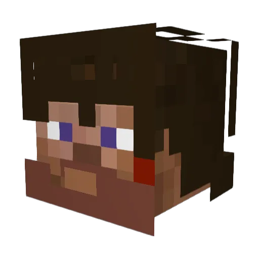 Miraz_ Minecraft avatar head, 3D render