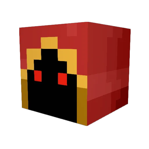 Mirbek Minecraft avatar head, 3D render