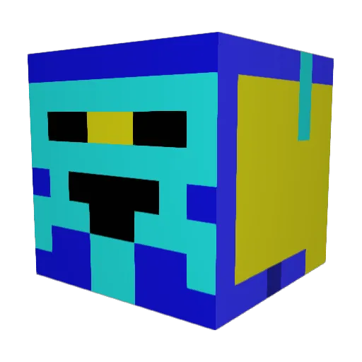 MirceaMPM Minecraft avatar head, 3D render