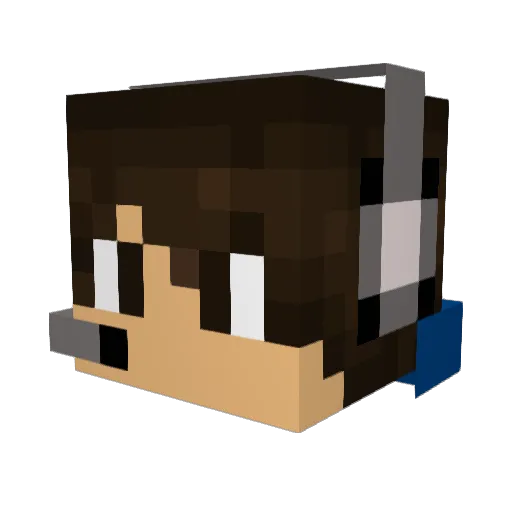 Mirco013 Minecraft avatar head, 3D render