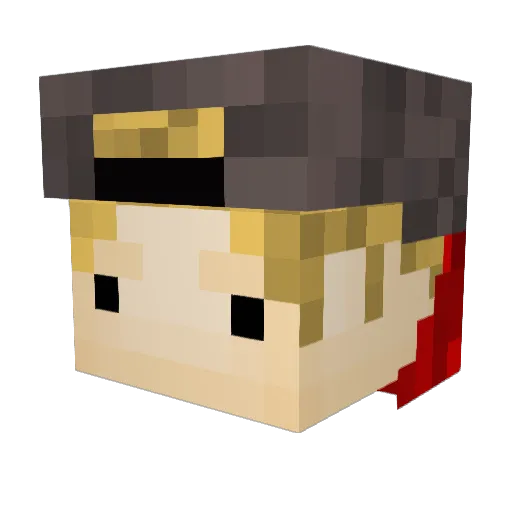 Mirco17 Minecraft avatar head, 3D render