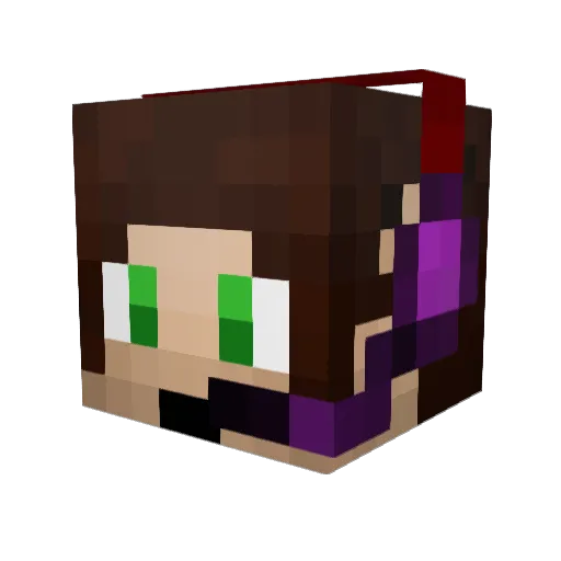 MircoRamses Minecraft avatar head, 3D render