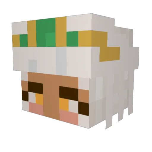 Mircsbi Minecraft avatar head, 3D render