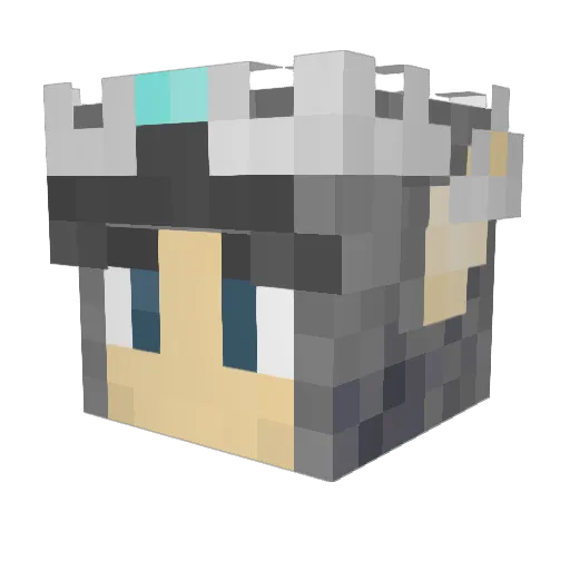 Mirdalan Minecraft avatar head, 3D render