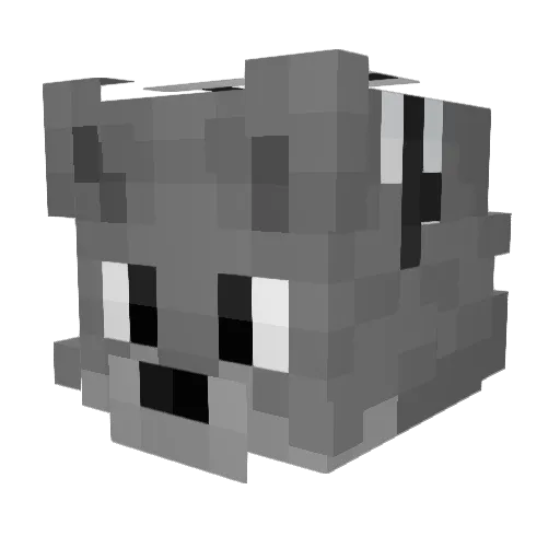 MireMutt Minecraft avatar head, 3D render