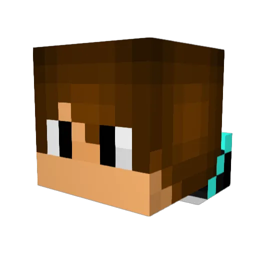 Mirec_2003 Minecraft avatar head, 3D render