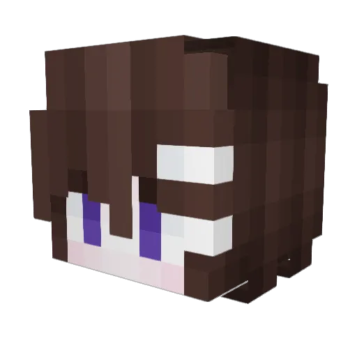Miregoz Minecraft avatar head, 3D render