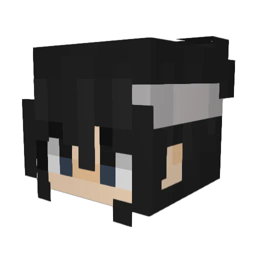 MiriEmma Minecraft avatar head, 3D render