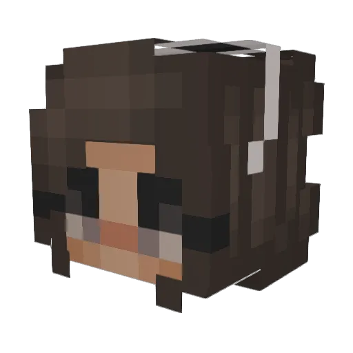 Miriam2101 Minecraft avatar head, 3D render