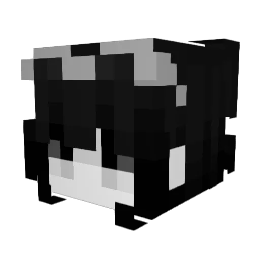 Miriamsur Minecraft avatar head, 3D render