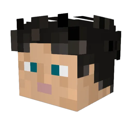 Mirilimir Minecraft avatar head, 3D render