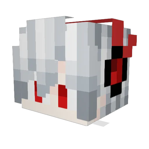 Mirim2525 Minecraft avatar head, 3D render