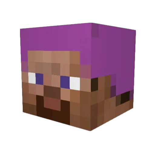 Mirimi09 Minecraft avatar head, 3D render