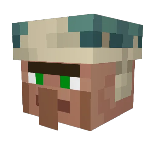 Mirimidong Minecraft avatar head, 3D render
