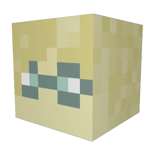 Mirin07 Minecraft avatar head, 3D render