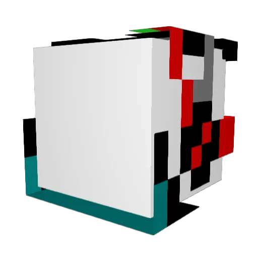 Mirinda11 Minecraft avatar head, 3D render