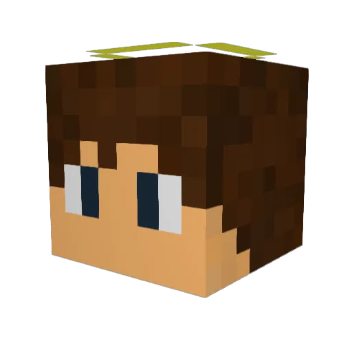MiringaMu Minecraft avatar head, 3D render