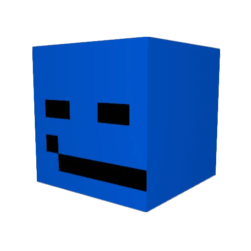 Mirixas Minecraft avatar head, 3D render