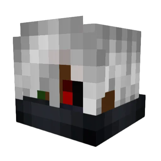 Mirjang Minecraft avatar head, 3D render