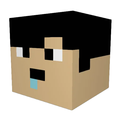 MirkanOderSo Minecraft avatar head, 3D render