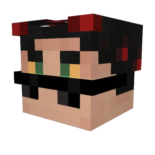 Mirkile Minecraft avatar head, 3D render