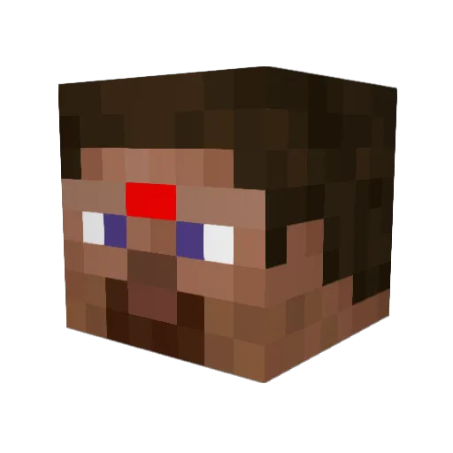 MirkoZh Minecraft avatar head, 3D render