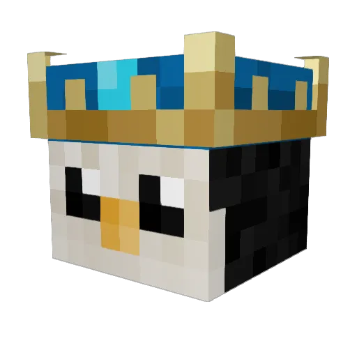 Mirkow_ Minecraft avatar head, 3D render