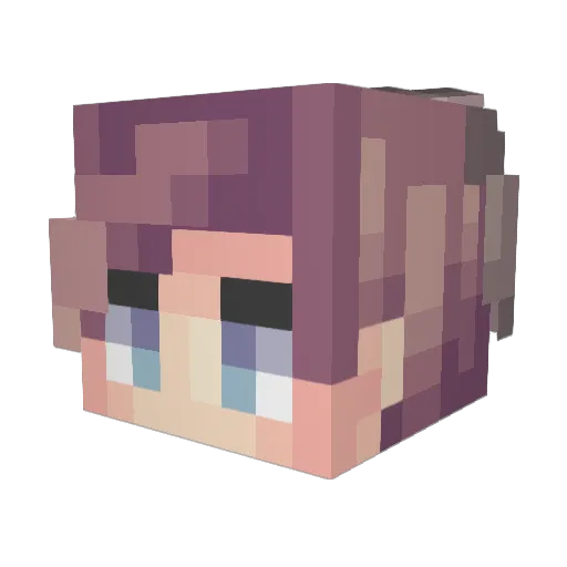 Mirkrozz Minecraft avatar head, 3D render