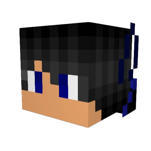 Miro09 Minecraft avatar head, 3D render