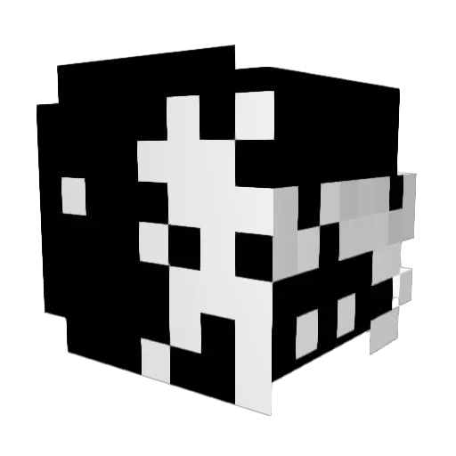 Miro124 Minecraft avatar head, 3D render