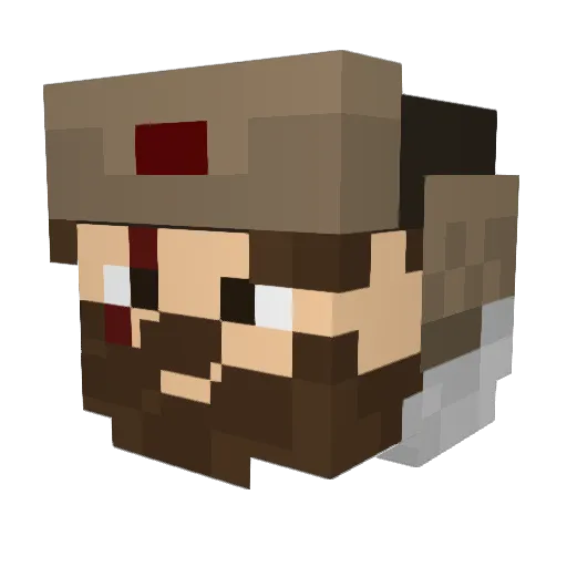 Miro_Xasahi Minecraft avatar head, 3D render