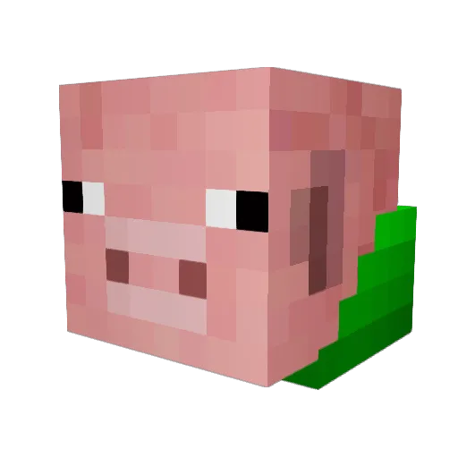 Miroeuv Minecraft avatar head, 3D render