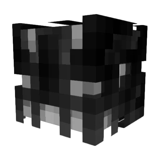 Mirofu Minecraft avatar head, 3D render